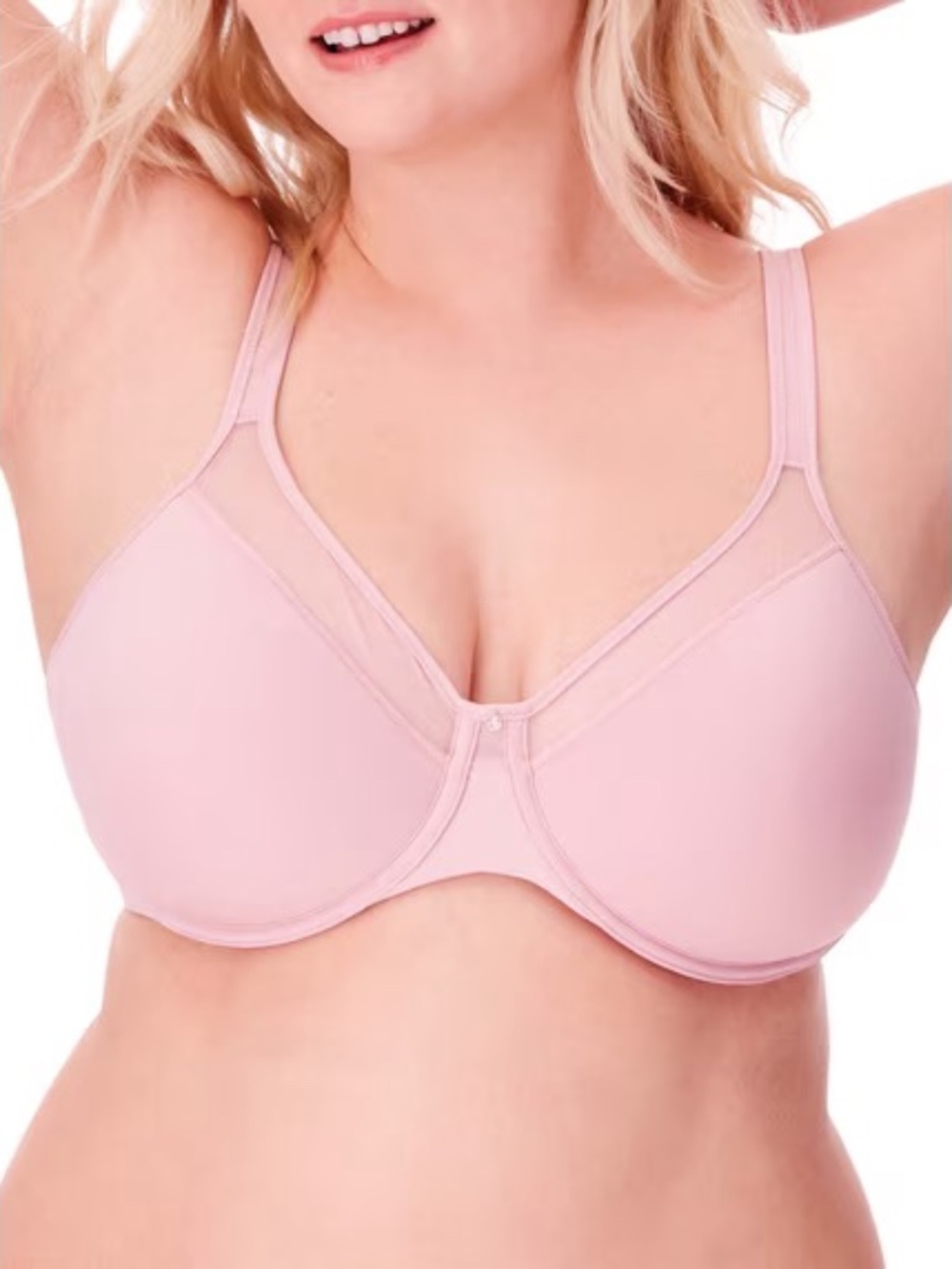 Bali Women's One Smooth U Ultra Light Convertible Bra DF3439, Hush Pink, 42C